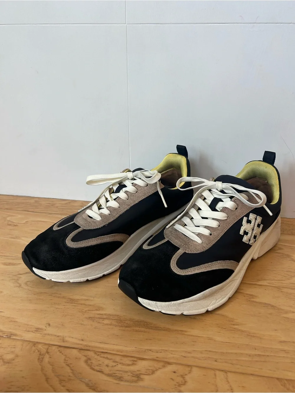 Tory Burch 11 Good Luck Sneaker Black Yellow 13095